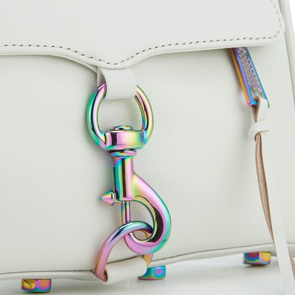 Rebecca Minkoff Women's Mini Mac Cross Body Bag - Bianco - Picture 2 of 13